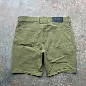Chrome Industries Mens Union Shorts 2.0 Olive Green Straight Size 34 Cycling